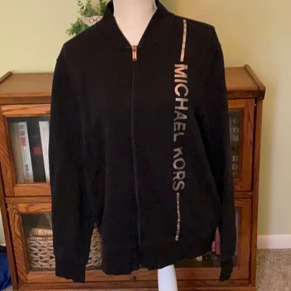 Men’s Size Large Zip Up Michael Kors Sweatshirt Jacket, great Condition! - Picture 1 of 6
